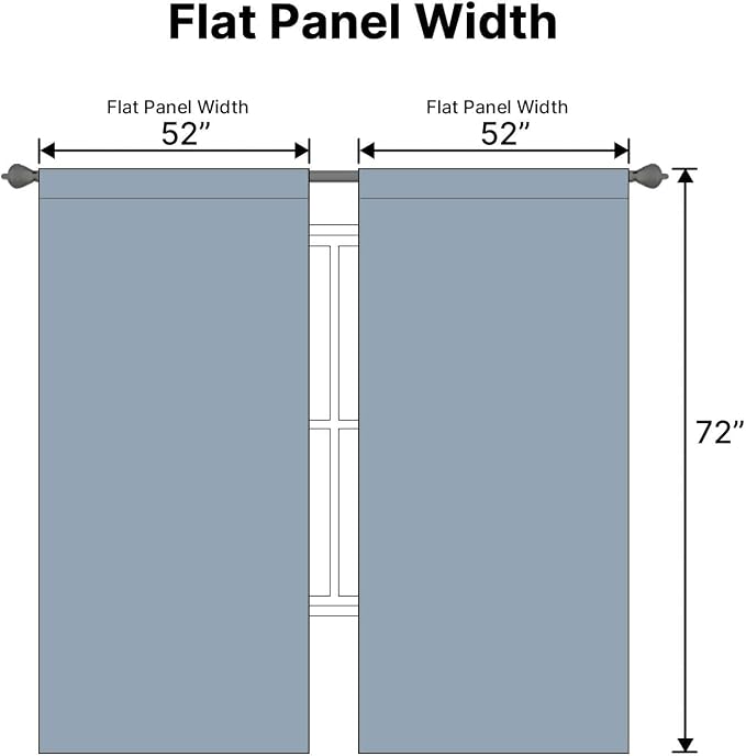 H.VERSAILTEX Blackout Curtains Thermal Insulated Window Treatment Panels Room - Image 7