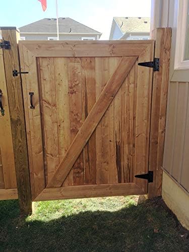 6 Inch T-Strap Heavy Duty Shed Door Hinges, Yard Door, Barn Door Gates - Image 7