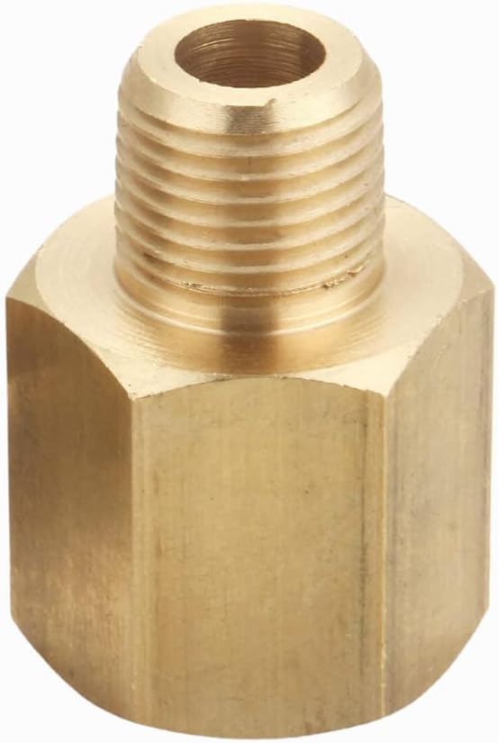 Brass Pipe Fitting Adapter, 1/8" NPT Male x 1/4" NPT Female - Image 7