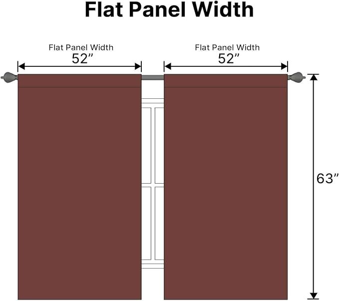 H.VERSAILTEX Blackout Curtains Thermal Insulated Window Treatment Panels Room - Image 7