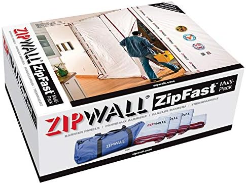 Zipwall ZFMP-PK4 Multi Pack ZipFast Reusable Panels by ZIPWALL