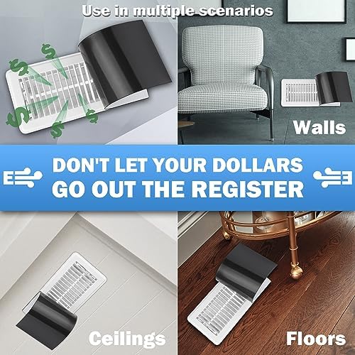 Zipcase 6 Pack Strong Magnetic Vent Covers, 5.5 inch X 12 inch - Image 6