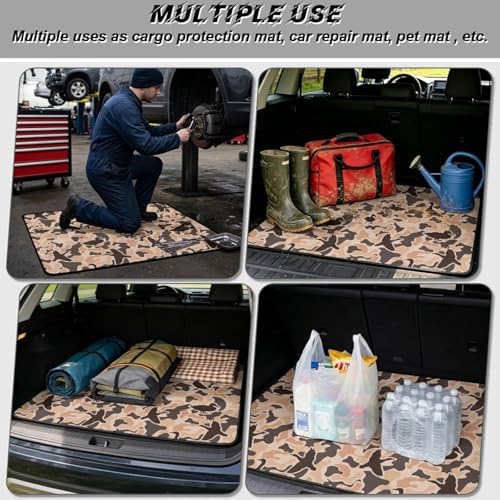 ELEQIN Duck Camouflage, Car Trunk Cargo Liner, Washable Auto Trunk Protective - Image 3