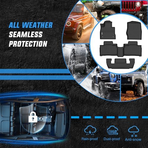 Nilight TPE Floor Mats for Ford Explorer 6 Seats - Image 5