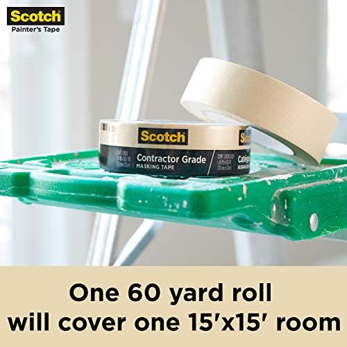 Scotch Contractor Grade Masking Tape, 0.94 inches by 60.1 yards, 36 Rolls - Image 6