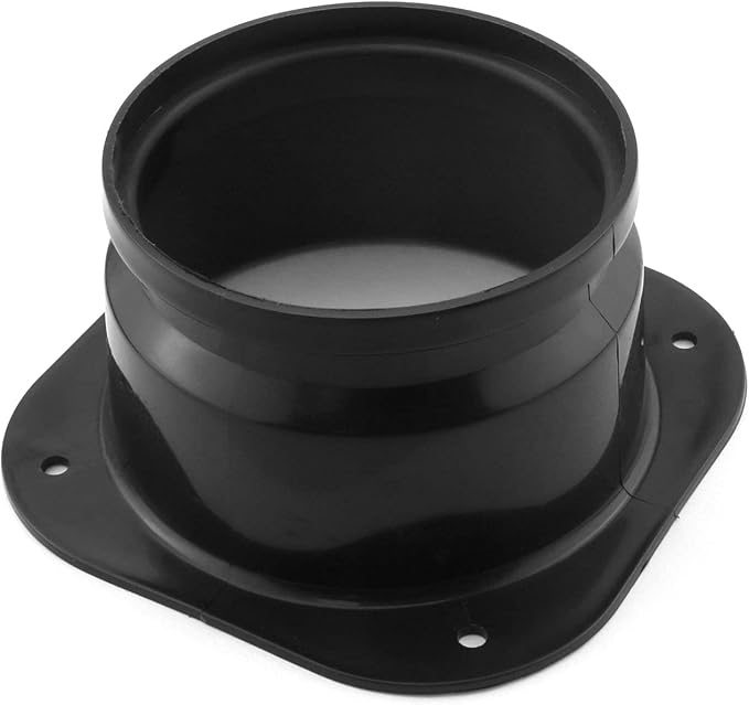 Dryer Vent Wall Plate 4Inch/100mm ABS Plastic Air Duct Connector Flange Panel by Unknown