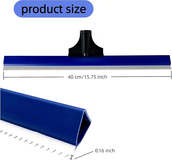 Self Leveling Cement Epoxy Flooring Tool Kit, 11.6in Epoxy Shoes, 16in Notched - Image 6