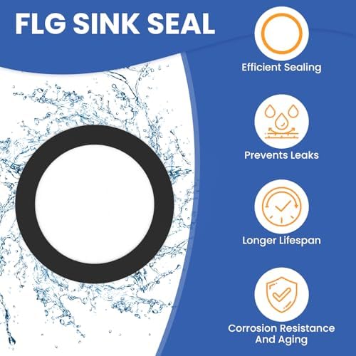 6 Pcs Kitchen Sink Drain Garbage Disposal Gasket, Putty-Free Rubber - Image 6