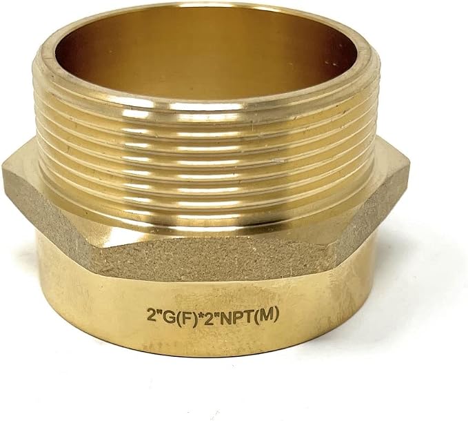 Cascada 2" G Thread Female to 2" NPT Thread Male Pipe Fitting Adapter - Image 7
