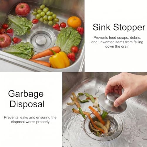 LQS Kitchen Sink Garbage Disposal Flange and Sink Stopper, fit 3-1/2 Inch - Image 3