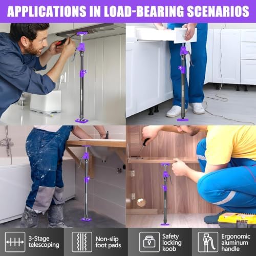 Quality Steel Cabinet Jacks for Installing Cabinets, 3rd Hand Support System - Image 4