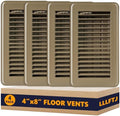 4 Pack Floor Vent Covers, Floor Register 4" x 8", Adjustable Decorative Vent by Unknown