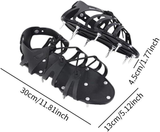 Milageto 2 Pieces Spiked Shoes Self Leveling Safe Walking - Image 2