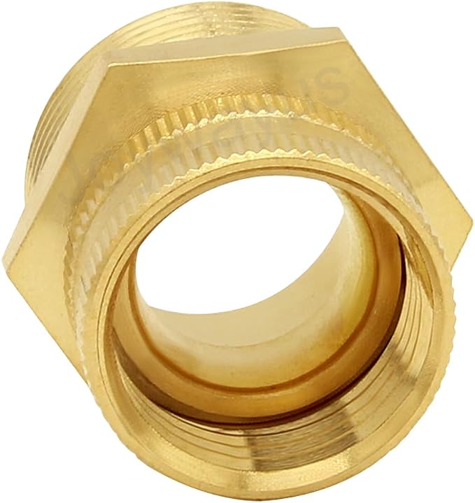 Joywayus Brass Swivel Pipe Fitting 3/4" GHT Female x 1" NPT Male | Garden Hose - Image 5