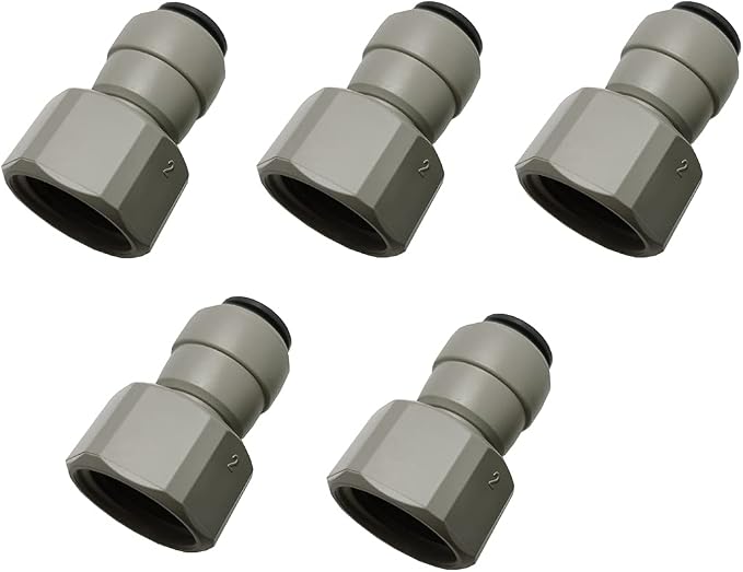 YZM Push-to-Connect Female Thread Adapter, Double O-Ring Seal, 1/2" Female by YZMSZ