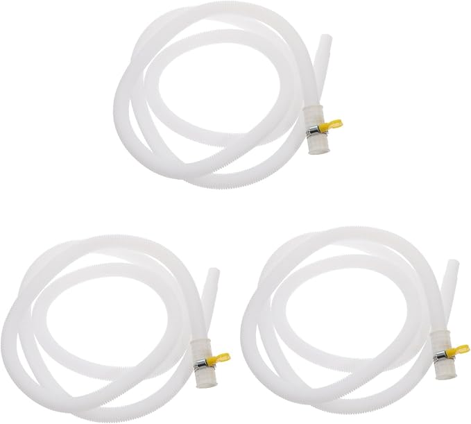 IMIKEYA 3pcs Washing Machine Drain Hose Extension Flexible Drainage Pipe by IMIKEYA