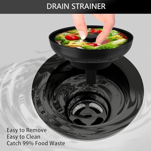 Kitchen Sink Drain Bronze 3-1/2 Inch Stainless Steel Kitchen Drain Strainer - Image 6
