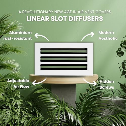 Modern Air Vent Cover 12x6 – Slim Design Aluminum Linear Slot Diffuser - Image 4
