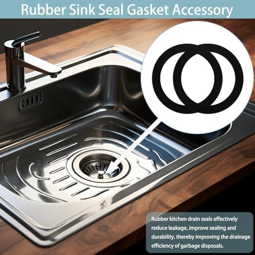 4Pack FLG-Seal Sink Seal Gasket Accessory, Putty-Free Rubber Seals Ring - Image 5
