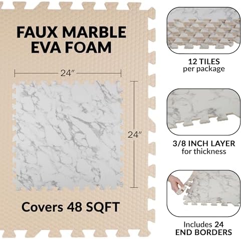 EVA Foam Floor Tiles 12-Pack - Image 2