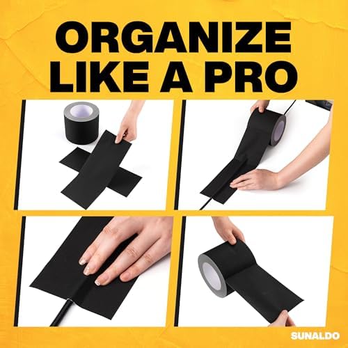 Gaffers Tape Heavy Duty, Easy Rip, No Residue | Black - Image 2