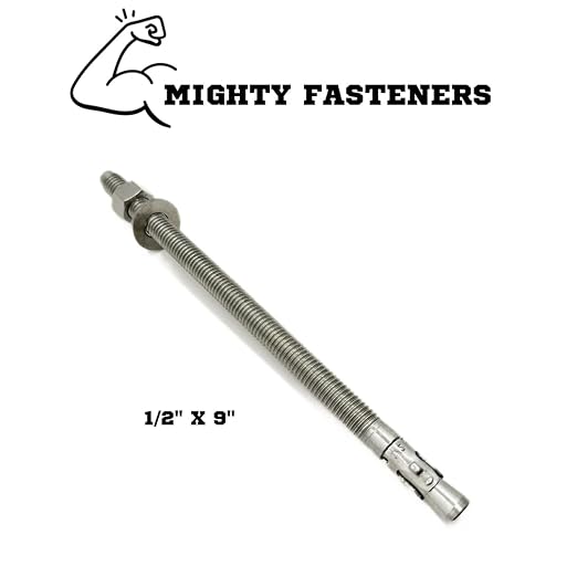Mighty Fasteners Wedge Anchors – Heavy-Duty 304 Stainless Steel Expansion Bolts - Image 2
