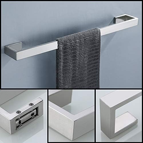 4 Pieces Bathroom Hardware Accessories Set Towel Bar Towel Holder Robe Hook - Image 2