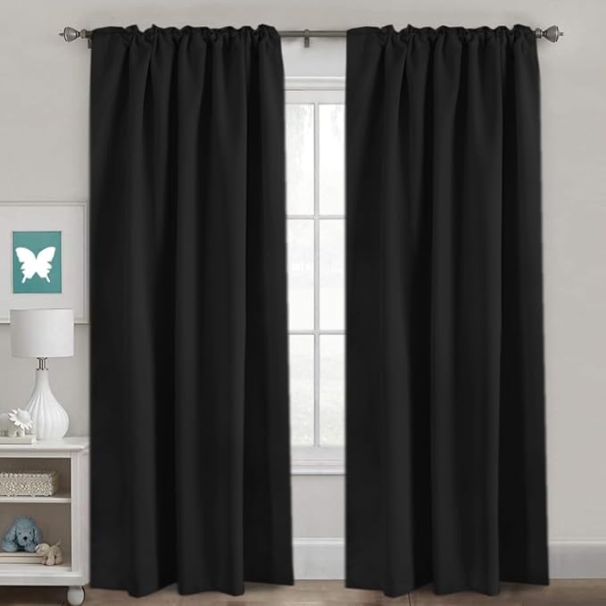 H.VERSAILTEX Blackout Curtains Thermal Insulated Window Treatment Panels Room - Image 2