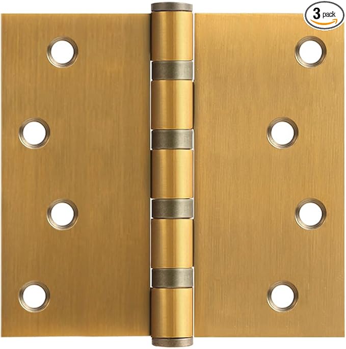 VOLUKA 3 Pack Stainless Steel 4'' Door Hinges by VOLUKA