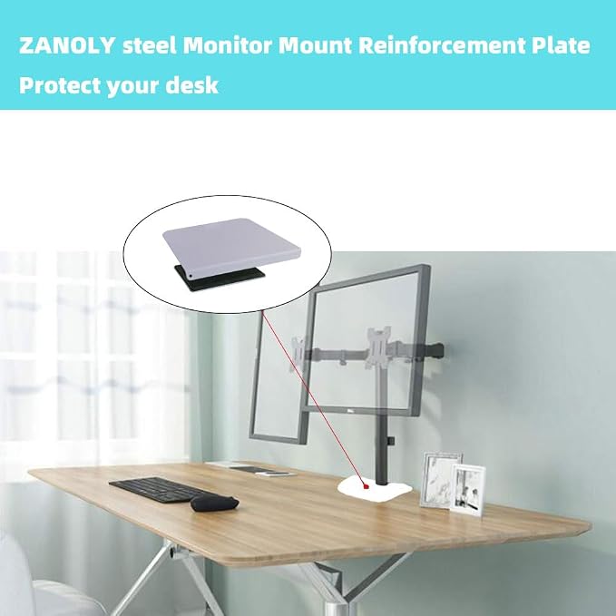 Steel Monitor Mount Reinforcement Plate, Steel Bracket Plate | - Image 4