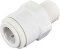 John Guest 3/8 Inch OD x 1/4 Inch NPT Male Connector, Push to Connect Plastic by JohnGuest