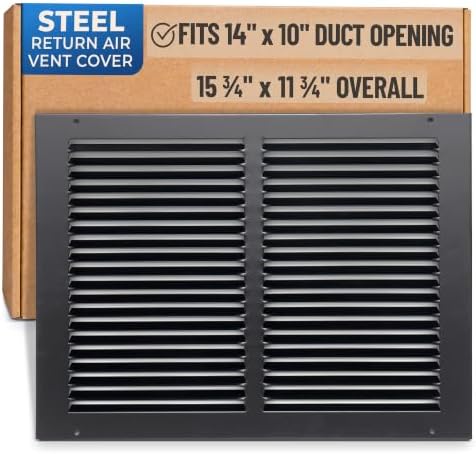 Fits 14x10 Duct Opening | Steel Return Air Grille by Handua | Vent Cover Grill by Handua