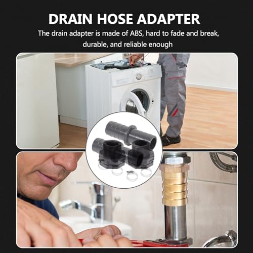Operitacx 2 Sets Washing Machine Drain Adapter, 21mm Dishwasher Hose Adapter - Image 4