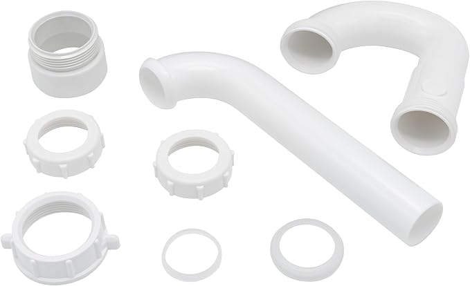 50 Pack 1-1/4 Inch P-Trap Kit, Polypropylene Tubular - Image 4