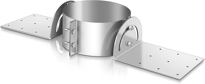 Hicarer 8 Inch Chimney Roof Support Bracket Adjustable Galvanized Kit | Stove by Hicarer