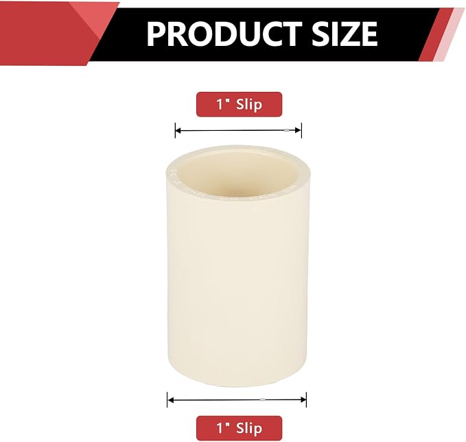10 Pack EFIELD CPVC Coupling Adapter Fittings, - Image 2