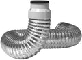 Imperial 2 ft. L X 4 in. D Silver/White Aluminum/Plastic Semi-Rigid Dryer Vent by Imperial