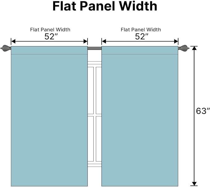 H.VERSAILTEX Blackout Curtains Thermal Insulated Window Treatment Panels Room - Image 7