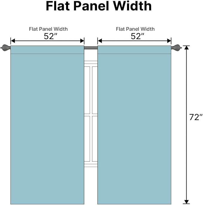 H.VERSAILTEX Blackout Curtains Thermal Insulated Window Treatment Panels Room - Image 7