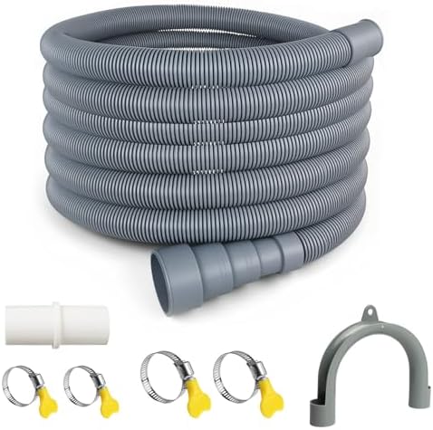 Washing Machine Drain Hose Universal 11.4 FT Dishwasher Drainage Hose Flexible by ILSSLI