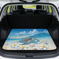 Cute Turtle Flower Trunk Mat for Beach Gear 29"x39" by Darisoco