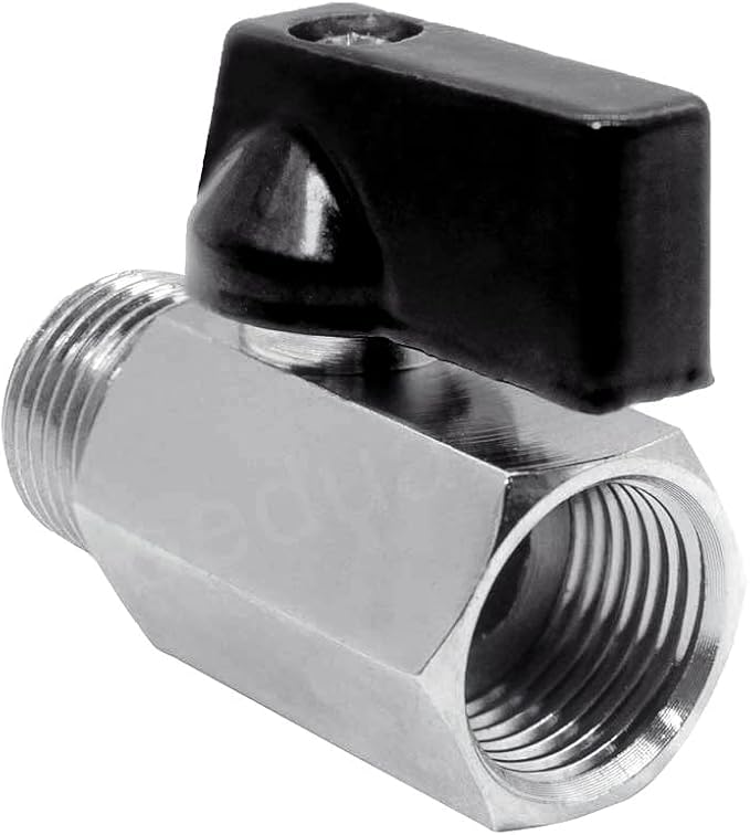 Beduan 3/8" Brass Mini Ball Valve NPT Female x Male Shut-Off Valve - Image 4