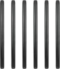 6 Pack 1/2" × 16" Pre-Cut Black Metal Pipe, Industrial Steel Fits Standard Half by GeilSpace