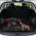 Giraffe Stained Universal Car Trunk Mat by Mintulipy