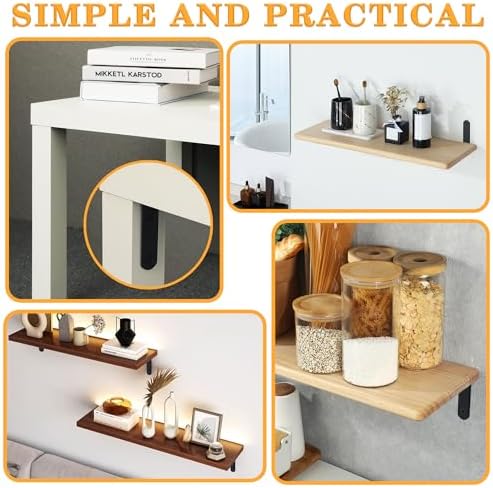 Alise 8Pcs Floating Shelf Brackets - Image 6