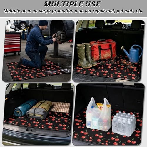 Black Cherry Trunk Mat Universal Waterproof Cargo Liner - Image 3