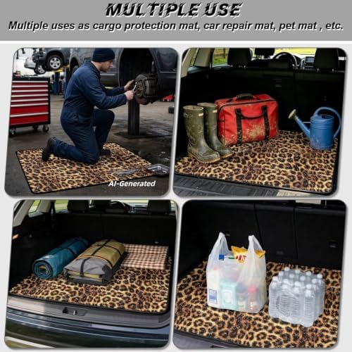 ELEQIN Classic Leopard Print Car Trunk Mat Cargo Liner - Image 3