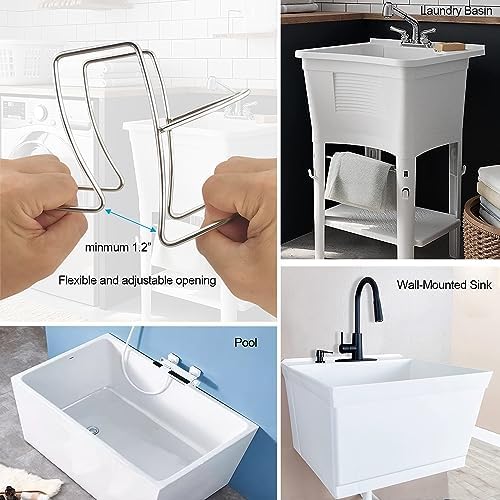 Washing Machine Drain Hose Holder, Adjustable Shape Washing Machine Washer - Image 2
