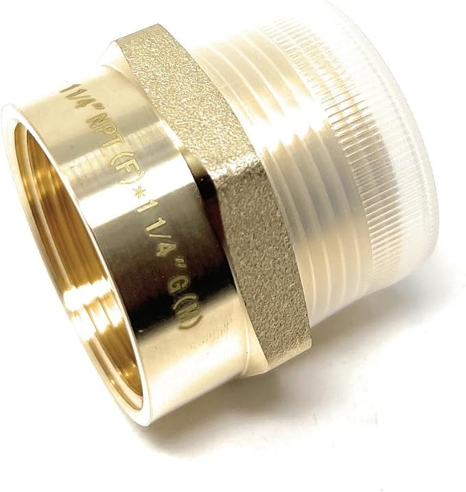 Cascada Lead-Free Brass Adapter, G Thread British BSPP Male to NPT Female) - Image 2