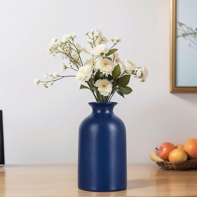 Blue Bud Vases Set of 6 - Image 5